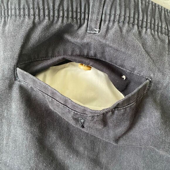 George men 42x30 pull on chino pants w/front pockets black - Picture 7 of 11